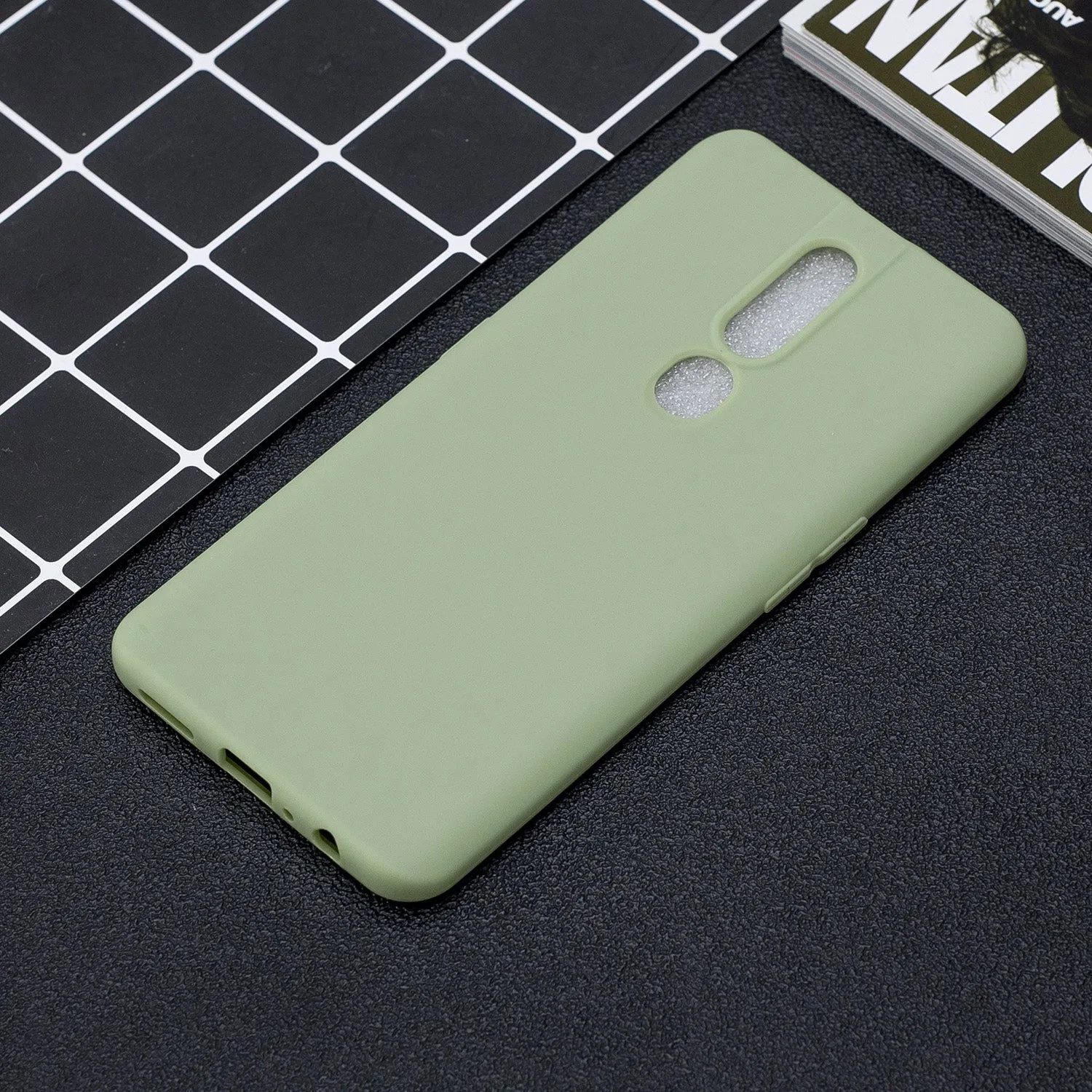 For OPPO F11 pro Lovely Candy Color Matte TPU Anti-scratch Non-slip Protective Cover Back Case 10