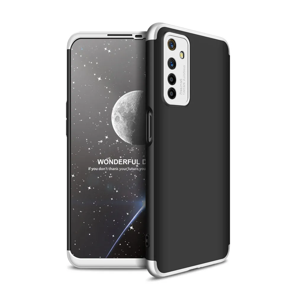 For OPPO Realme 6 Mobile Phone Cover 360 Degree Full Protection Phone Case Red black red