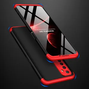 For OPPO Realme 6 Mobile Phone Cover 360 Degree Full Protection Phone Case Red black red