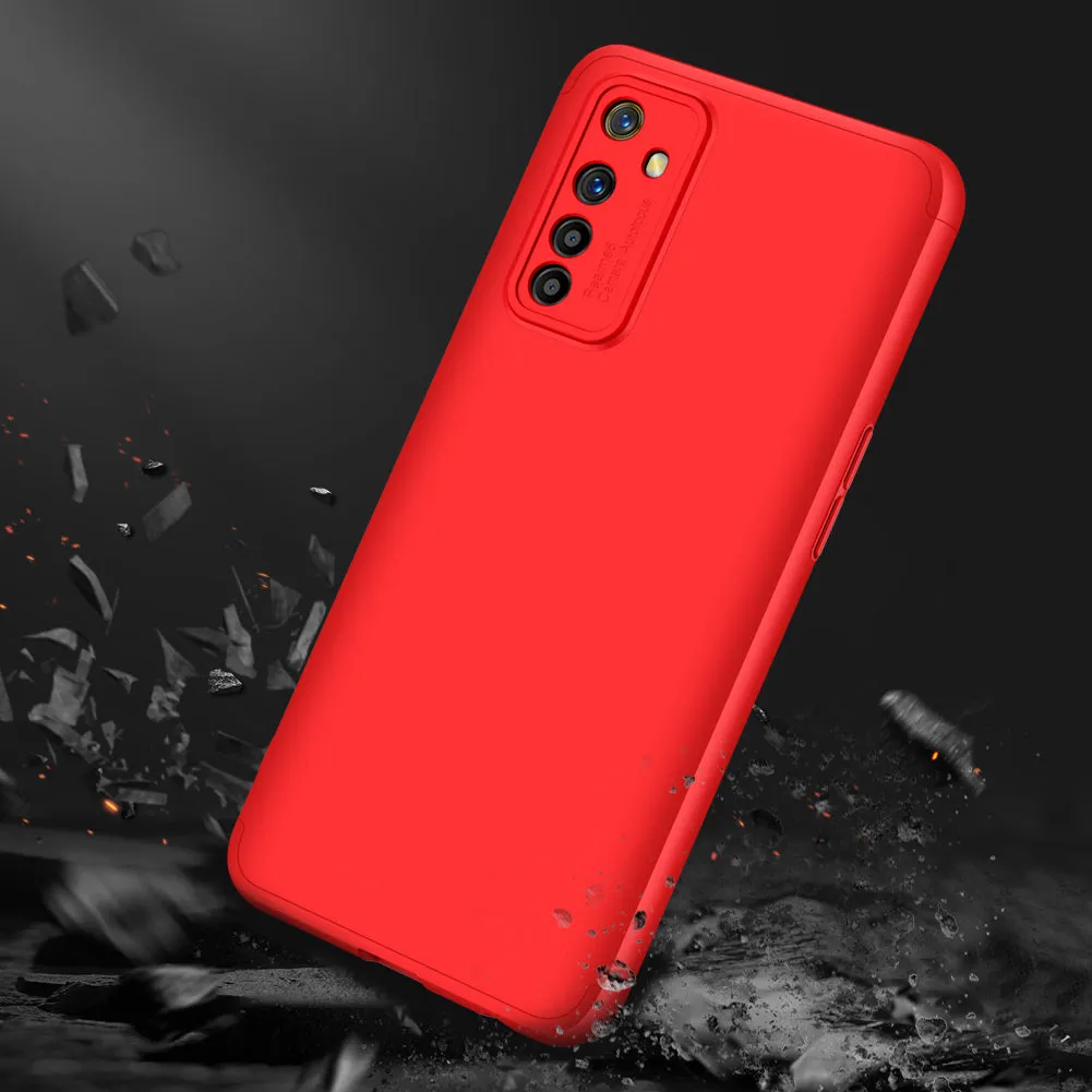 For OPPO Realme 6 Mobile Phone Cover 360 Degree Full Protection Phone Case red