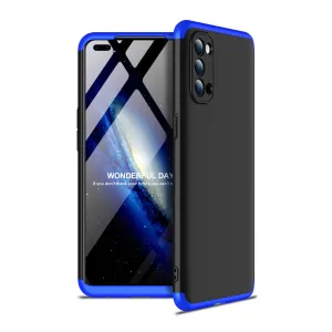 For OPPO Reno 4 /Reno 4 Pro International Edition Mobile Phone Cover 360 Degree Full Protection Phone Case Blue black blue