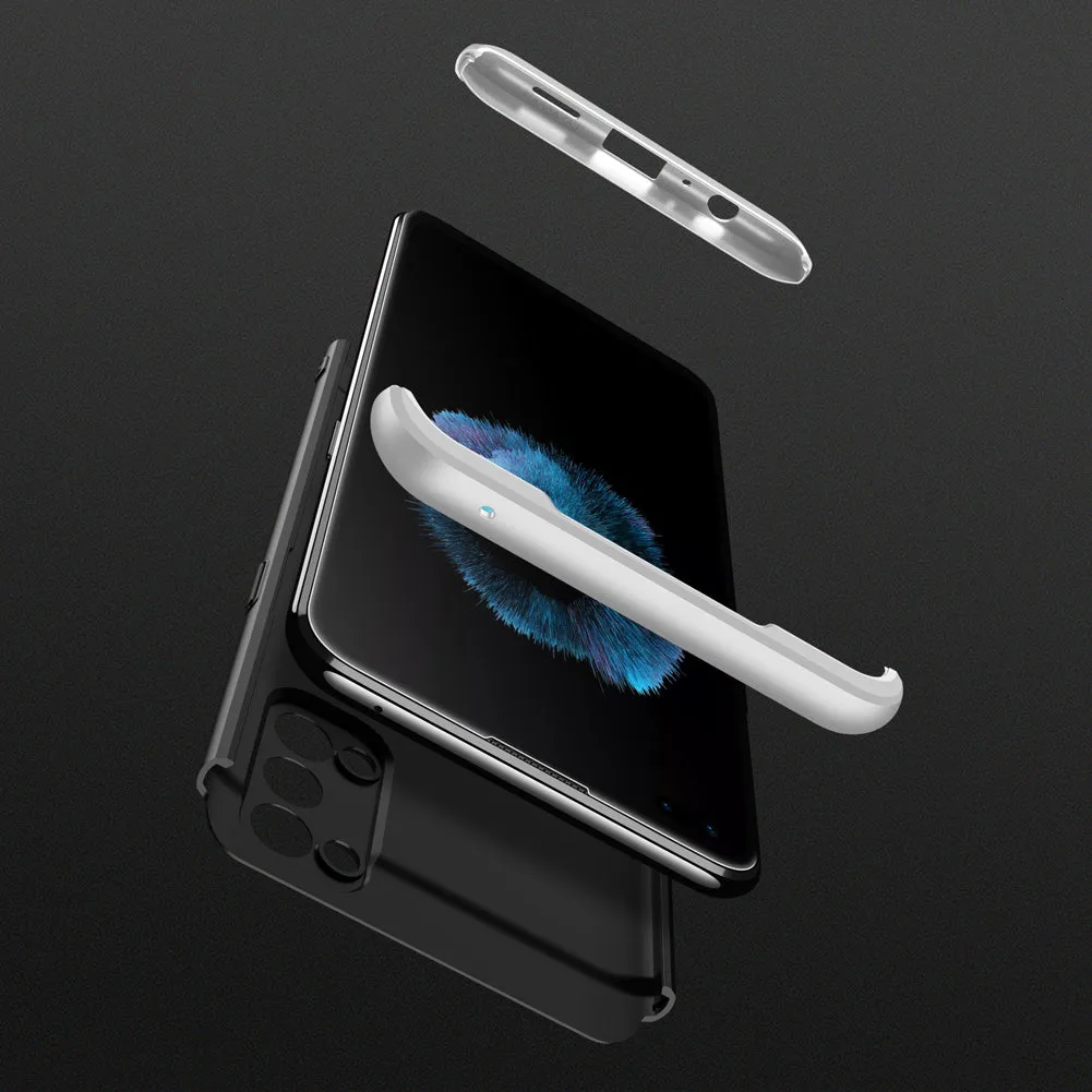 For OPPO Reno 4 /Reno 4 Pro International Edition Mobile Phone Cover 360 Degree Full Protection Phone Case Blue black blue