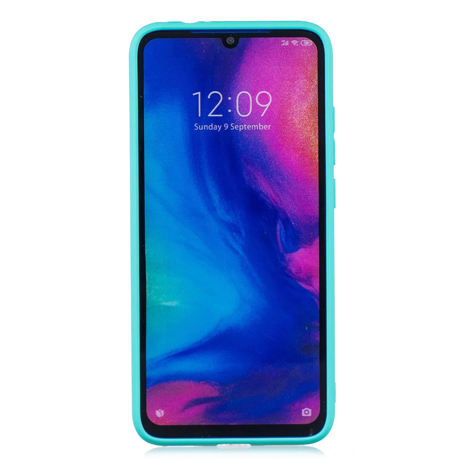 For Redmi 7 Lovely Candy Color Matte TPU Anti-scratch Non-slip Protective Cover Back Case Light pink