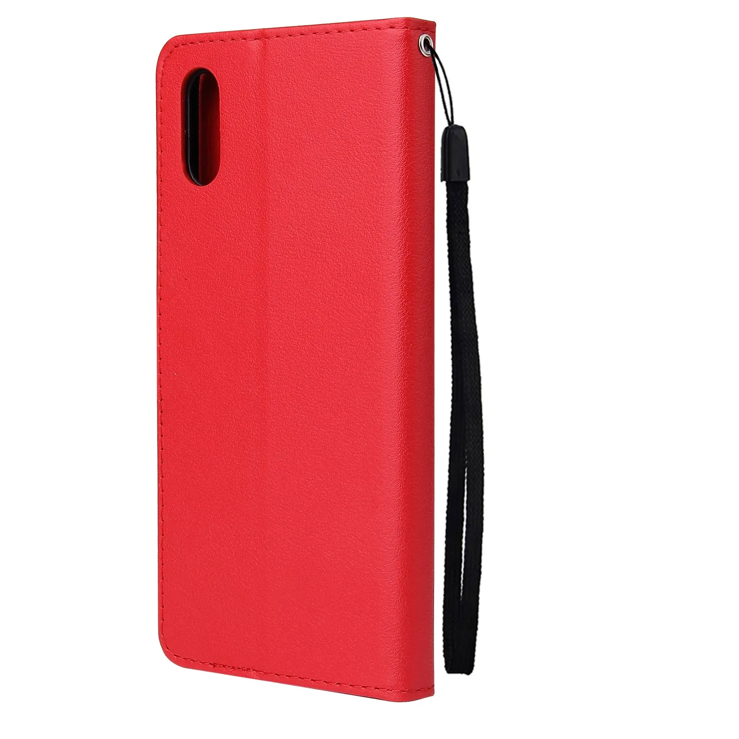For Redmi 9A/Redmi 9C PU Leather Mobile Phone Cover with 3 Cards Slots Phone Frame blue