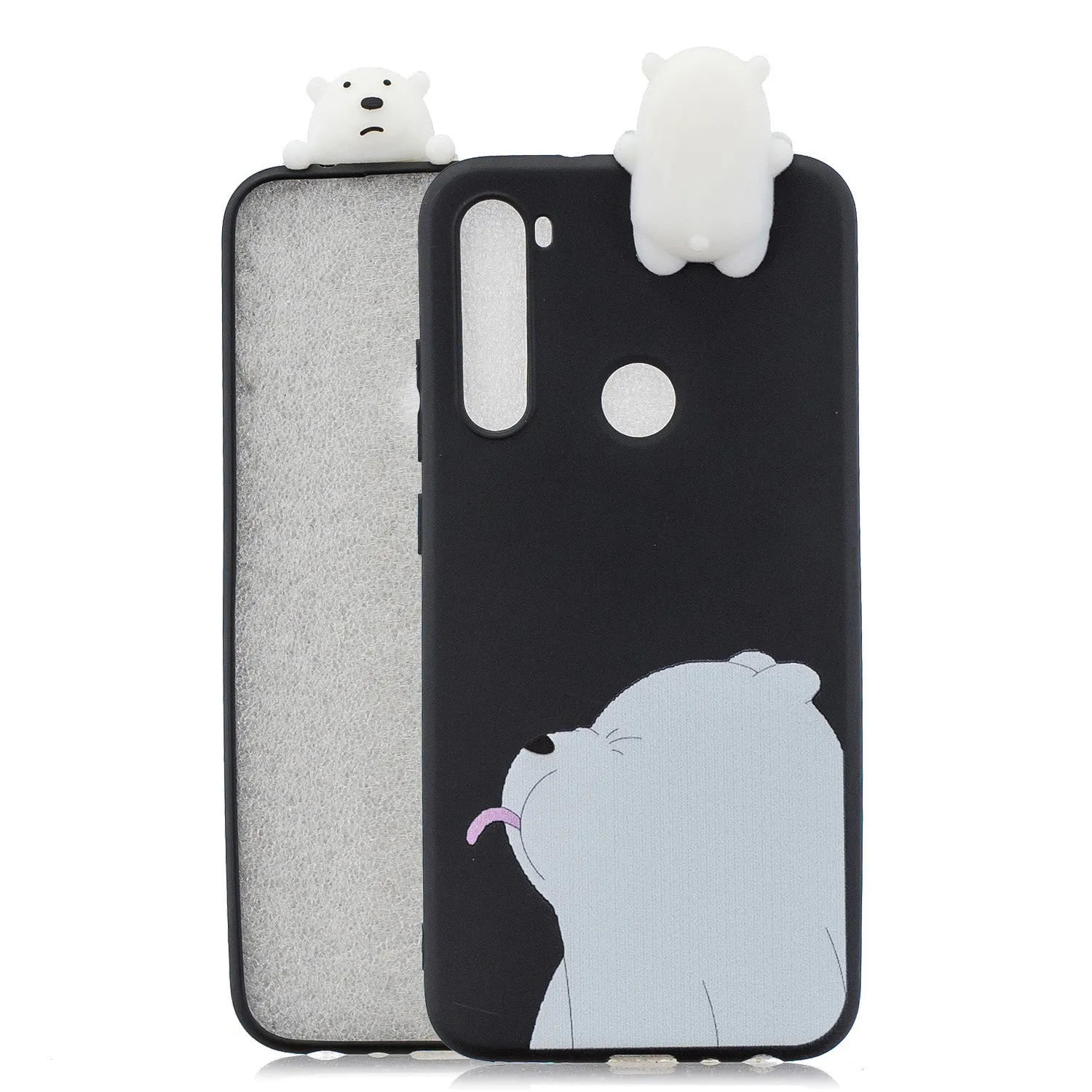 For Redmi NOTE 8 NOTE 8 pro 3D Color Painting Pattern Drop Protection Soft TPU Back Cover Mobile Phone Case Light blue