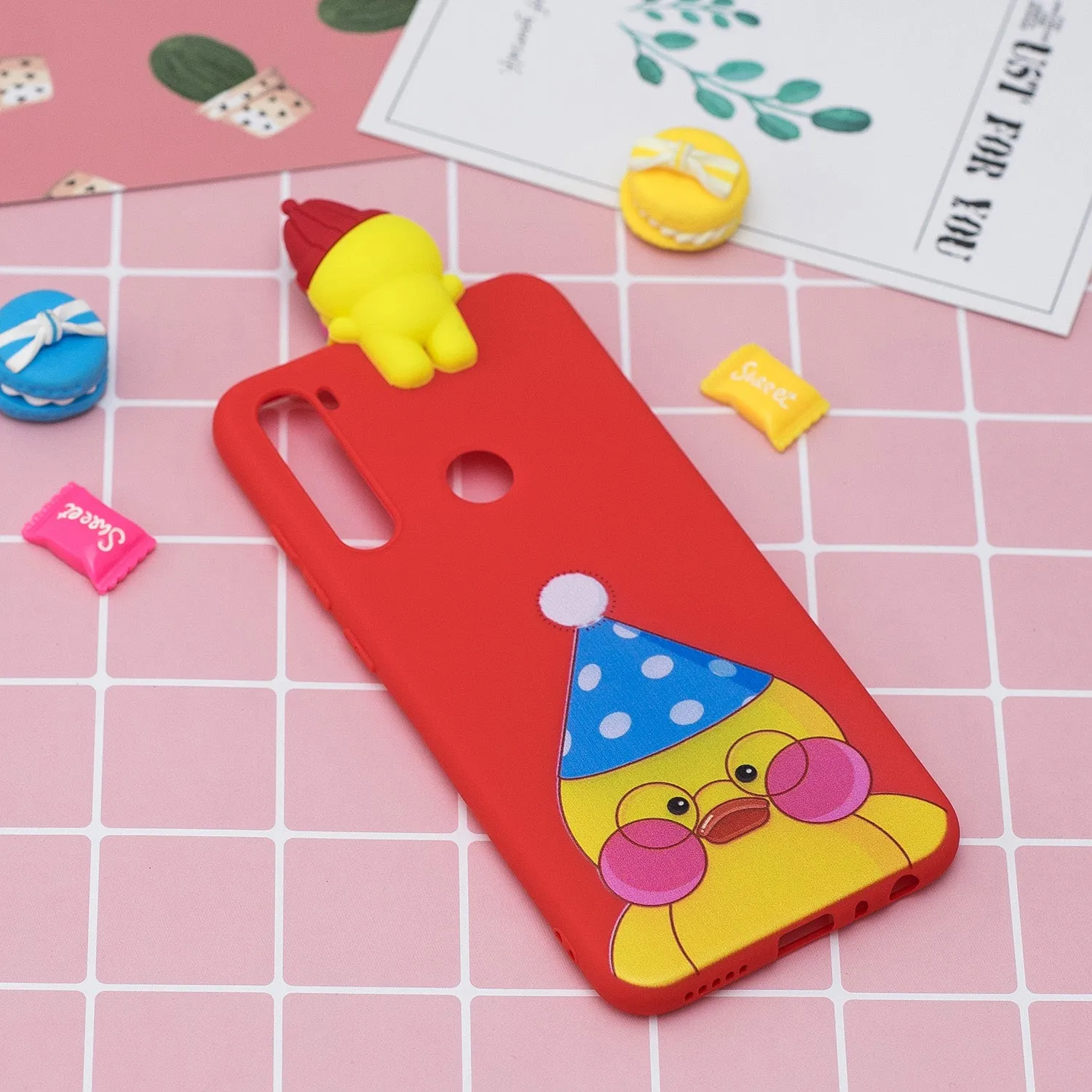 For Redmi NOTE 8 NOTE 8 pro 3D Color Painting Pattern Drop Protection Soft TPU Back Cover Mobile Phone Case Light blue