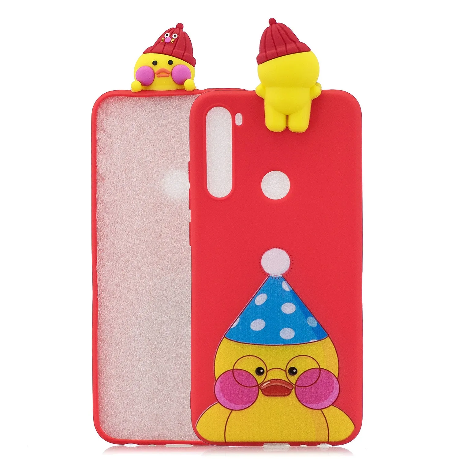 For Redmi NOTE 8 NOTE 8 pro 3D Color Painting Pattern Drop Protection Soft TPU Back Cover Mobile Phone Case Light blue