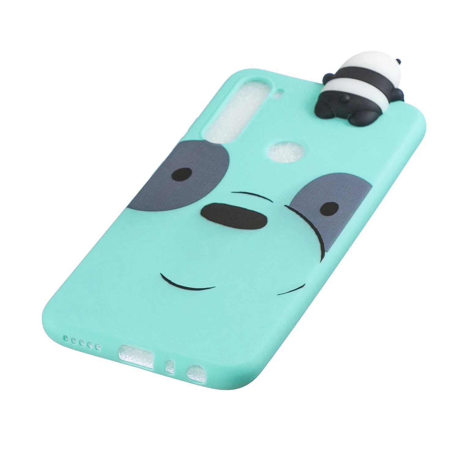 For Redmi NOTE 8 NOTE 8 pro 3D Color Painting Pattern Drop Protection Soft TPU Back Cover Mobile Phone Case Light blue