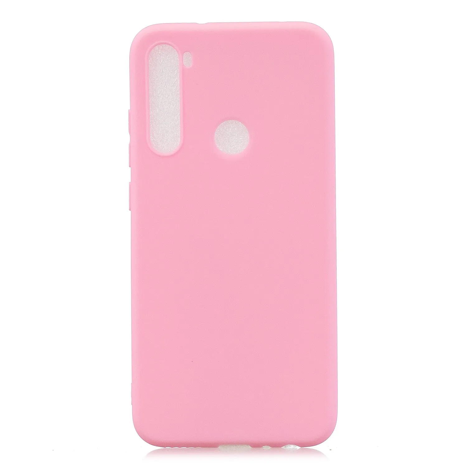 For Redmi NOTE 8 NOTE 8 Pro Soft Candy Color Frosted Surface Shockproof TPU Back Cover Mobile Phone Case dark pink