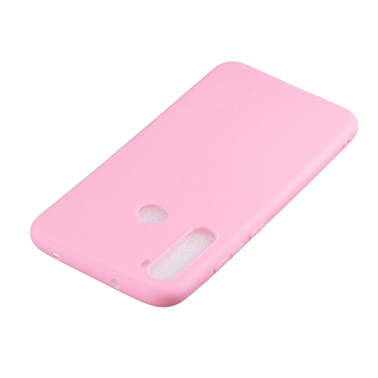 For Redmi NOTE 8 NOTE 8 Pro Soft Candy Color Frosted Surface Shockproof TPU Back Cover Mobile Phone Case dark pink