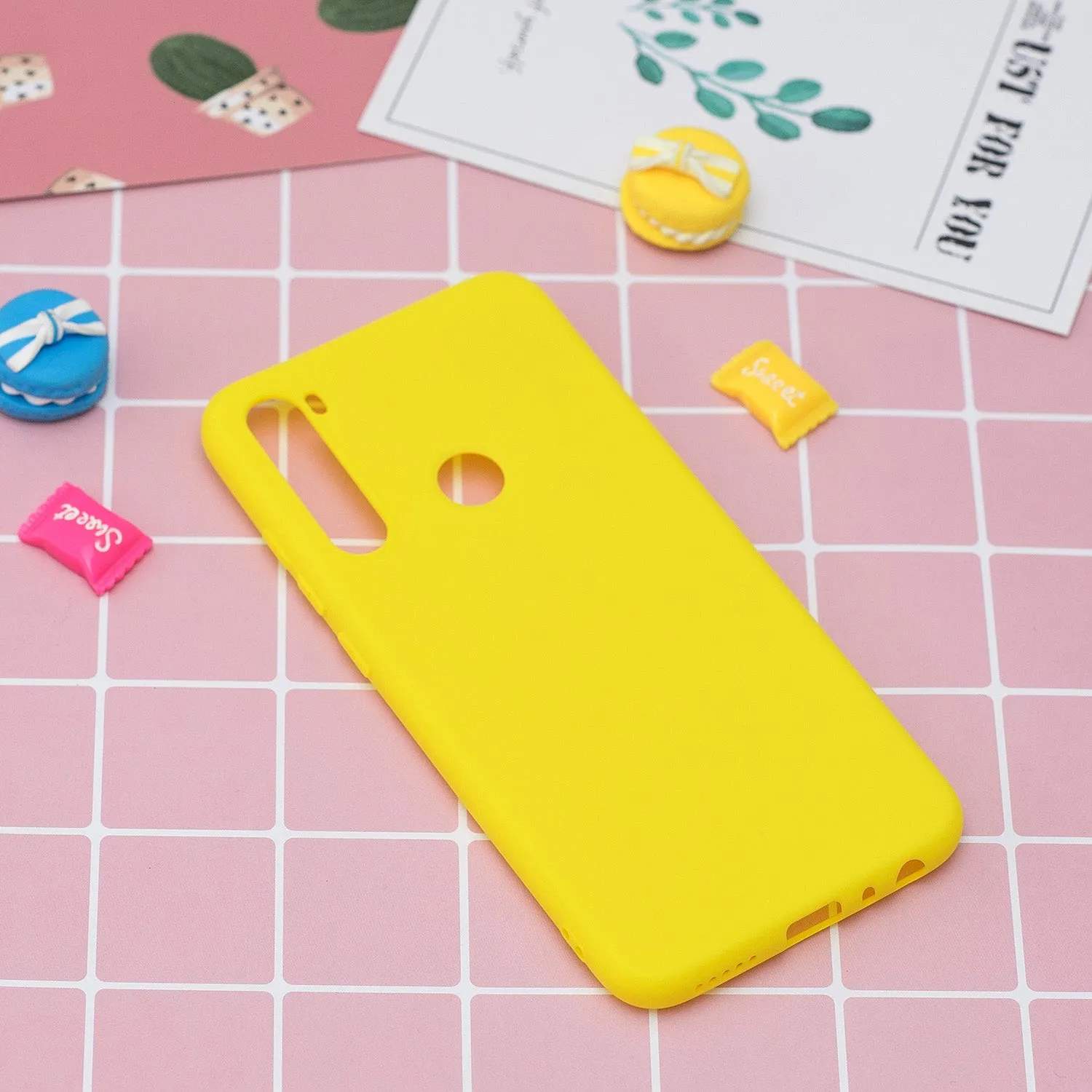 For Redmi NOTE 8 NOTE 8 Pro Soft Candy Color Frosted Surface Shockproof TPU Back Cover Mobile Phone Case Navy