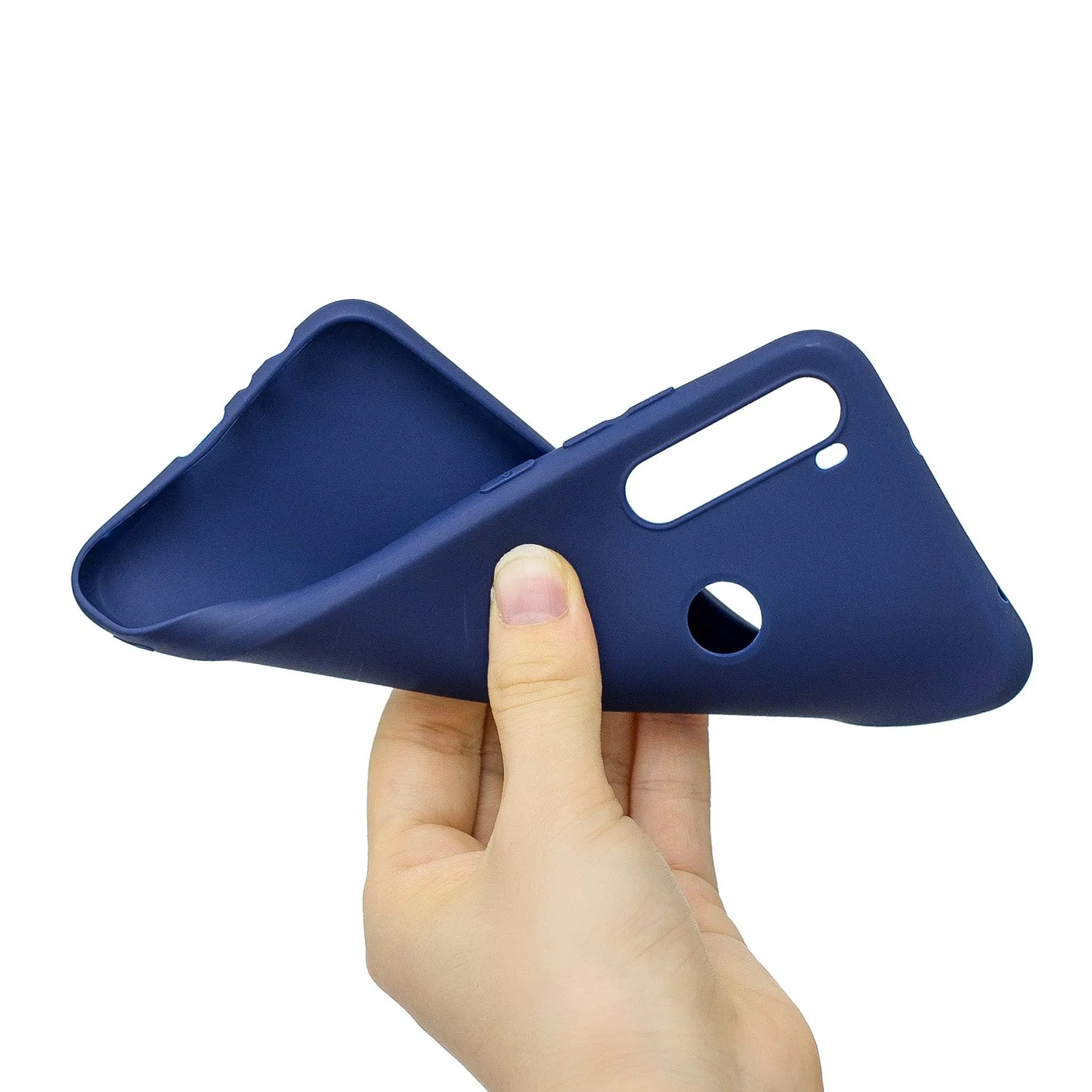 For Redmi NOTE 8 NOTE 8 Pro Soft Candy Color Frosted Surface Shockproof TPU Back Cover Mobile Phone Case Navy