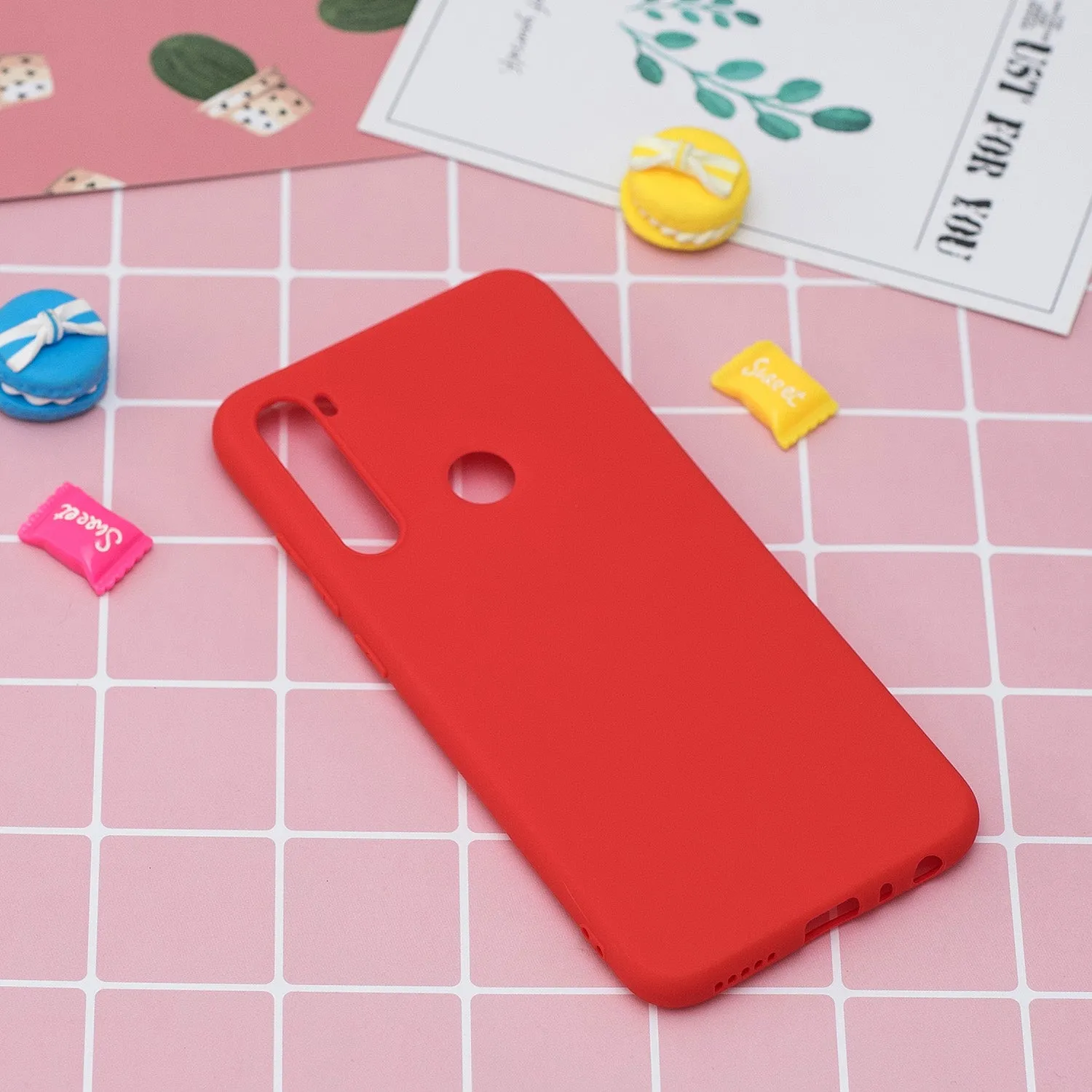 For Redmi NOTE 8 NOTE 8 Pro Soft Candy Color Frosted Surface Shockproof TPU Back Cover Mobile Phone Case Navy