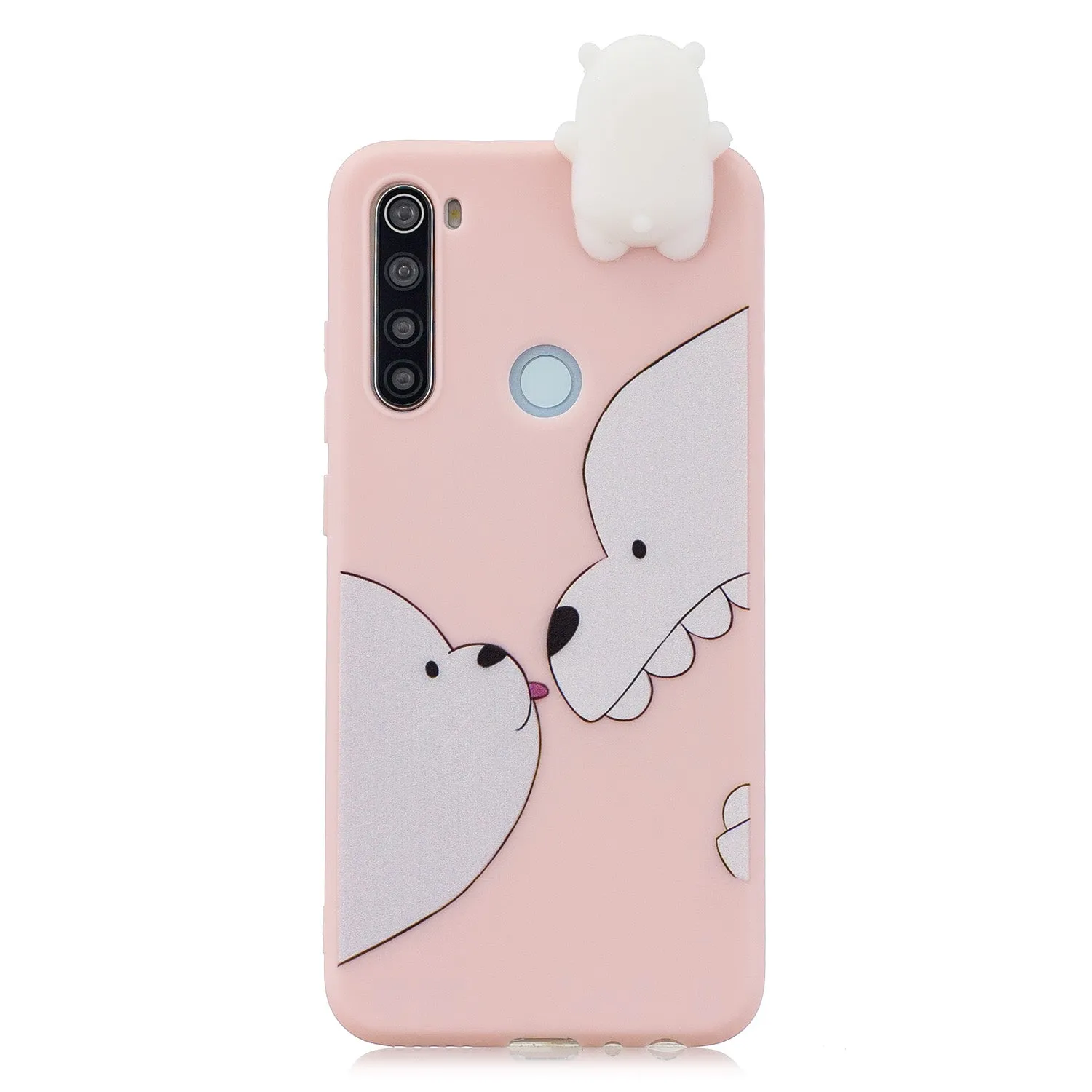 For Redmi NOTE 8T 3D Cartoon Painting Back Cover Soft TPU Mobile Phone Case Shell Little pink pig