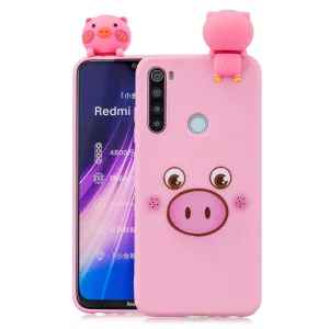 For Redmi NOTE 8T 3D Cartoon Painting Back Cover Soft TPU Mobile Phone Case Shell Little pink pig
