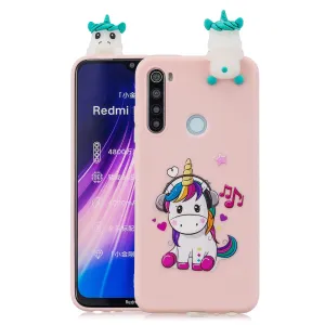 For Redmi NOTE 8T 3D Cartoon Painting Back Cover Soft TPU Mobile Phone Case Shell Music unicorn