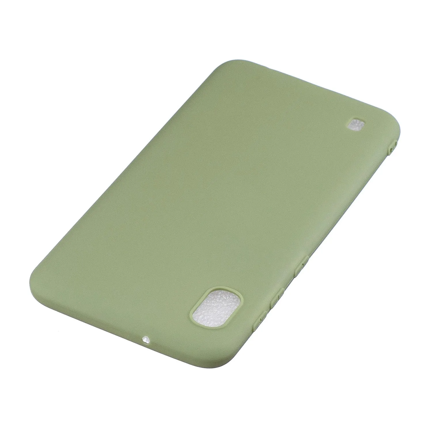 For Samsung A01/ A11/A21/A41/A51/A71/A81/A91 Mobile Phone Case Lovely Candy Color Matte TPU Anti-scratch Non-slip Protective Cover Back Case 10 beans green