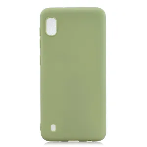 For Samsung A01/ A11/A21/A41/A51/A71/A81/A91 Mobile Phone Case Lovely Candy Color Matte TPU Anti-scratch Non-slip Protective Cover Back Case 10 beans green