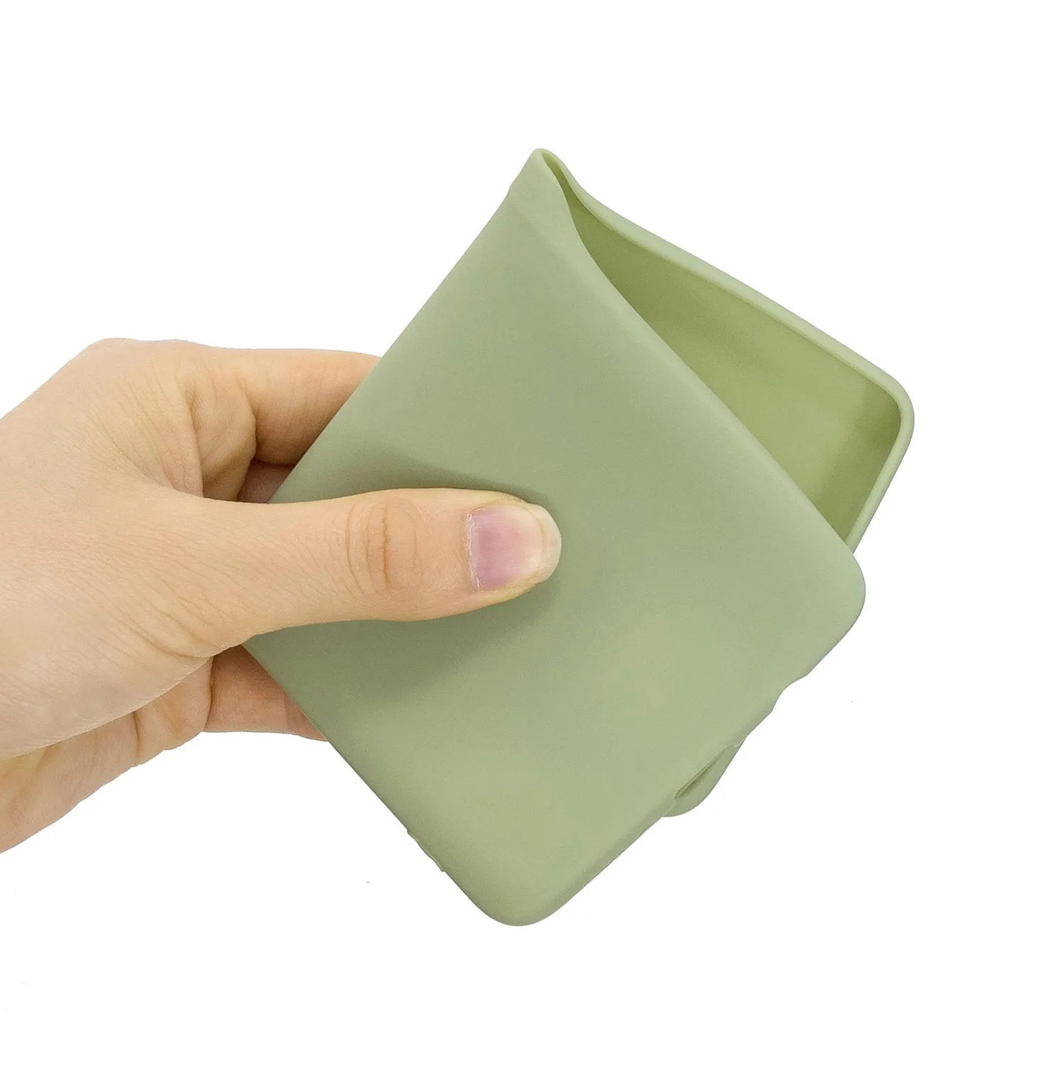 For Samsung A01/ A11/A21/A41/A51/A71/A81/A91 Mobile Phone Case Lovely Candy Color Matte TPU Anti-scratch Non-slip Protective Cover Back Case 10 beans green