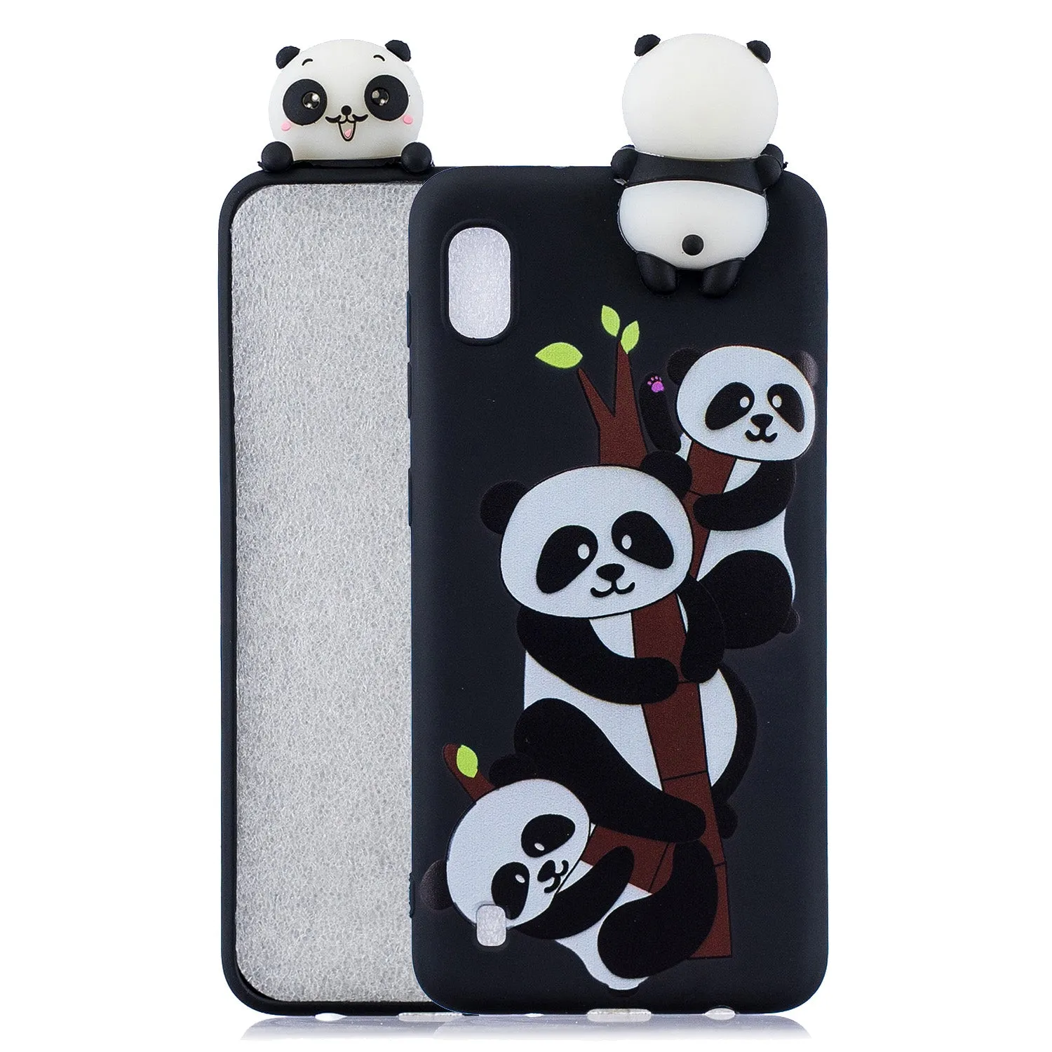 For Samsung A10 3D Cute Coloured Painted Animal TPU Anti-scratch Non-slip Protective Cover Back Case Cloud
