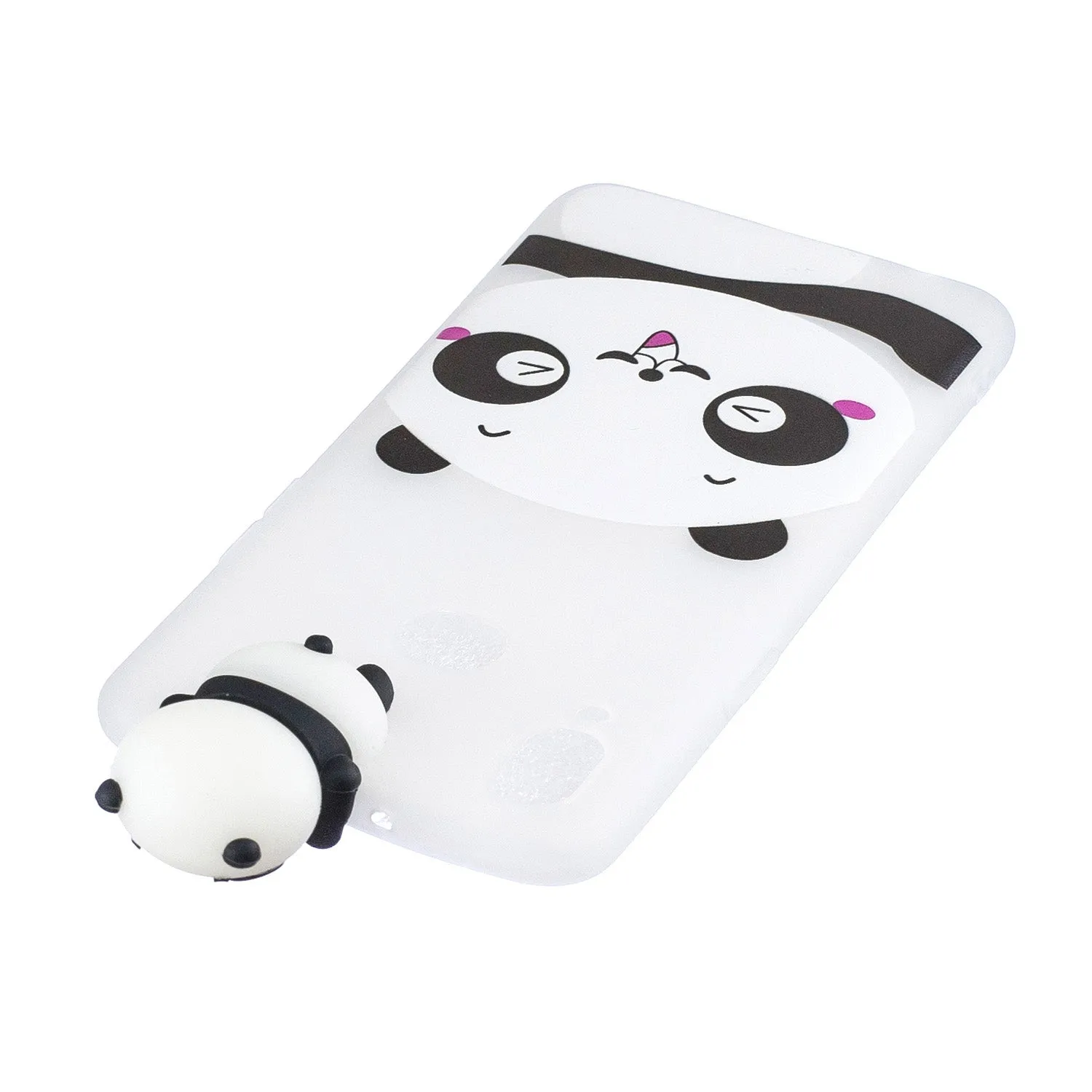 For Samsung A10S A20S Color Painting 3D Cartoon Animal Full Protective Soft TPU Mobile Phone Case black