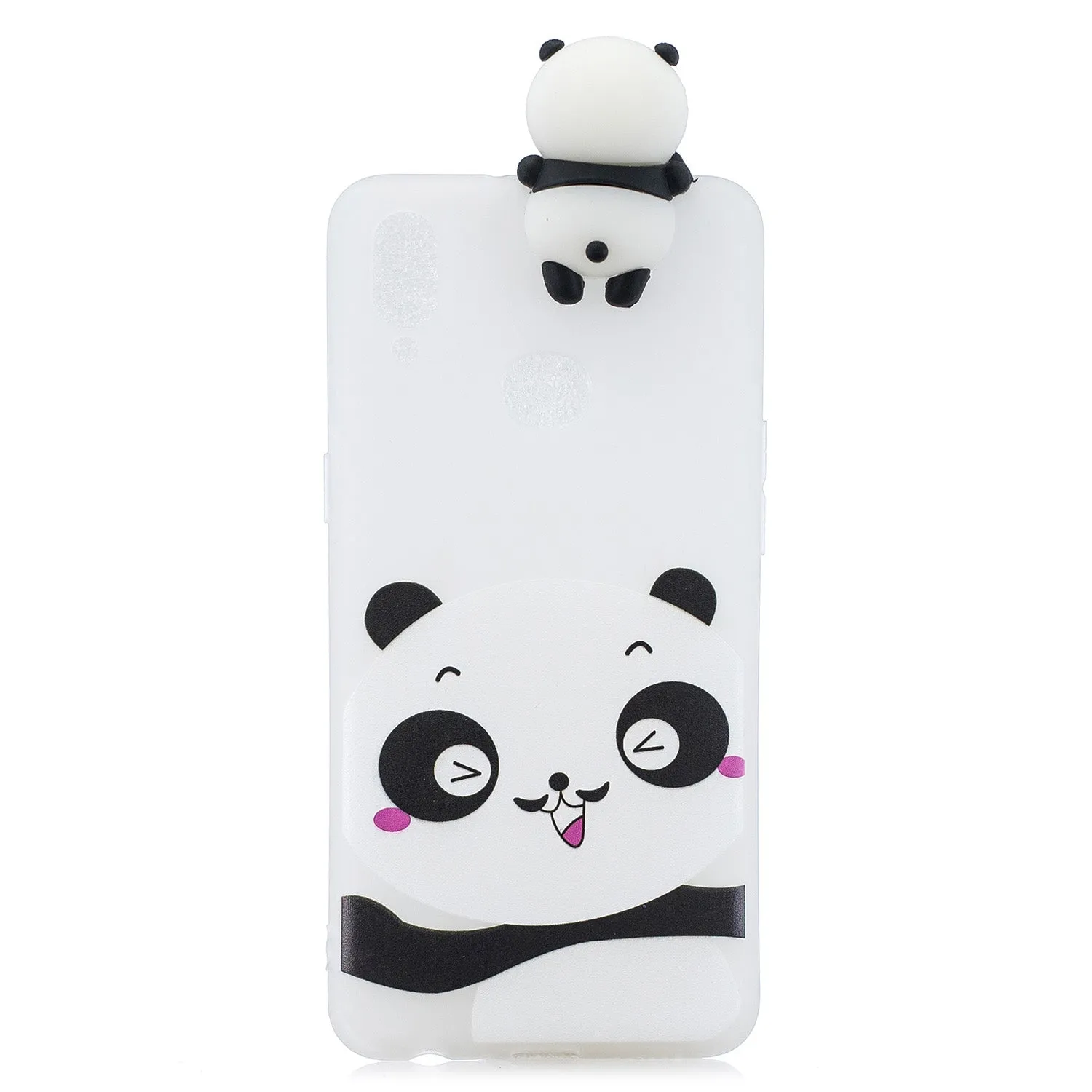 For Samsung A10S A20S Color Painting 3D Cartoon Animal Full Protective Soft TPU Mobile Phone Case black