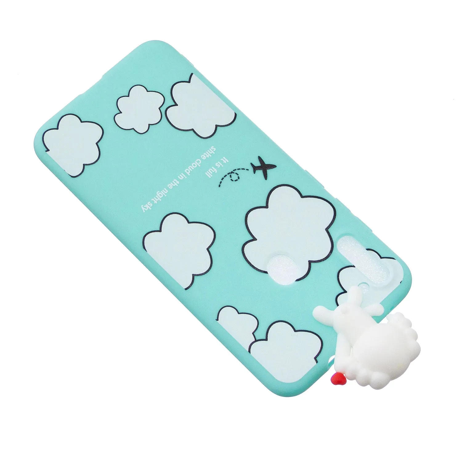 For Samsung A11 Soft TPU Back Cover 3D Cartoon Painting Mobile Phone Case Shell Two pandas