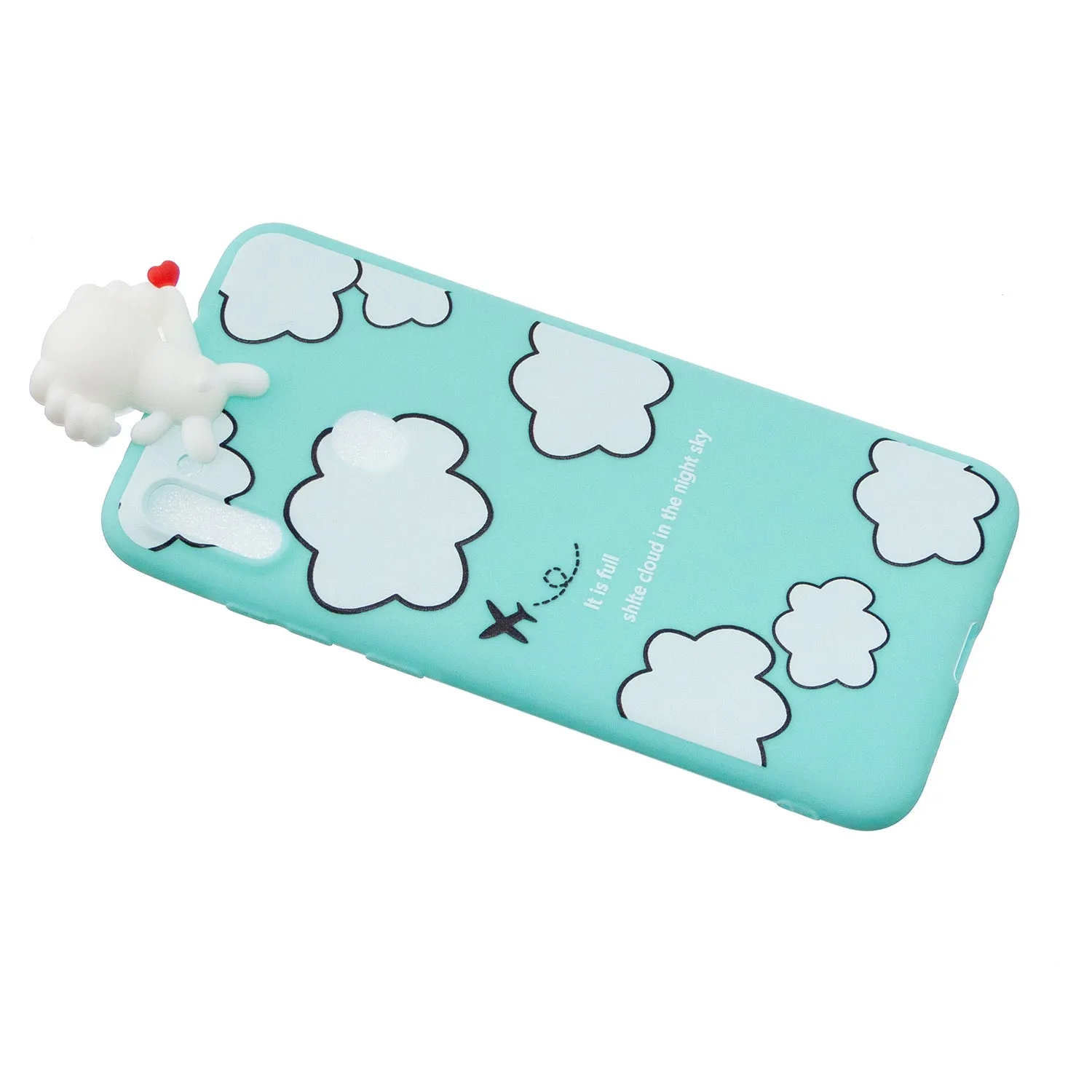 For Samsung A11 Soft TPU Back Cover 3D Cartoon Painting Mobile Phone Case Shell Two pandas