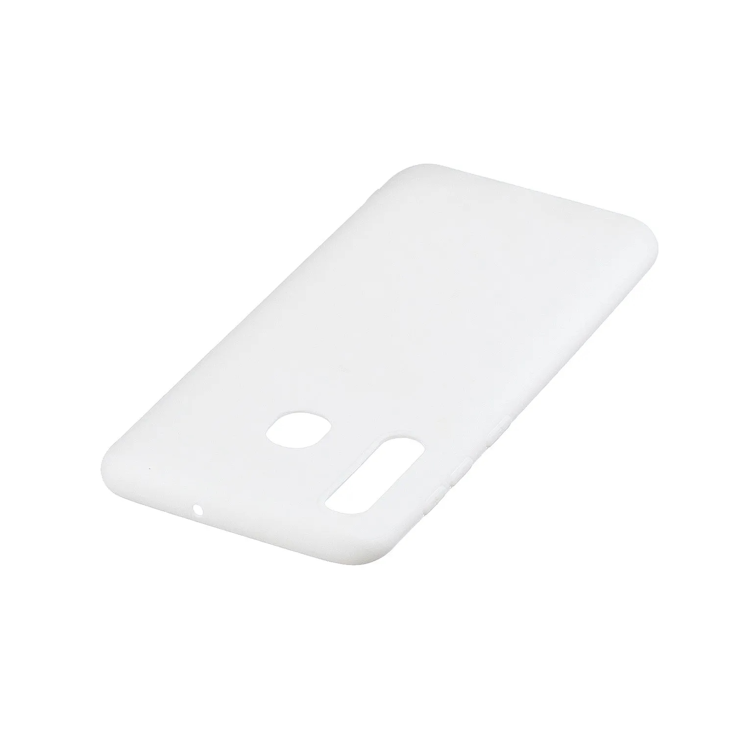 For Samsung A30 Lovely Candy Color Matte TPU Anti-scratch Non-slip Protective Cover Back Case white