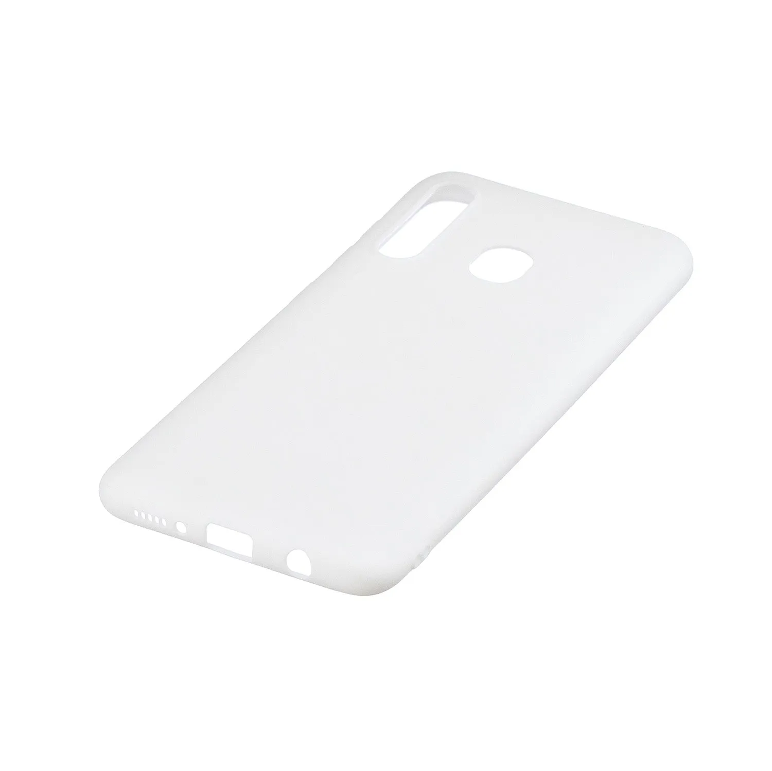 For Samsung A30 Lovely Candy Color Matte TPU Anti-scratch Non-slip Protective Cover Back Case white