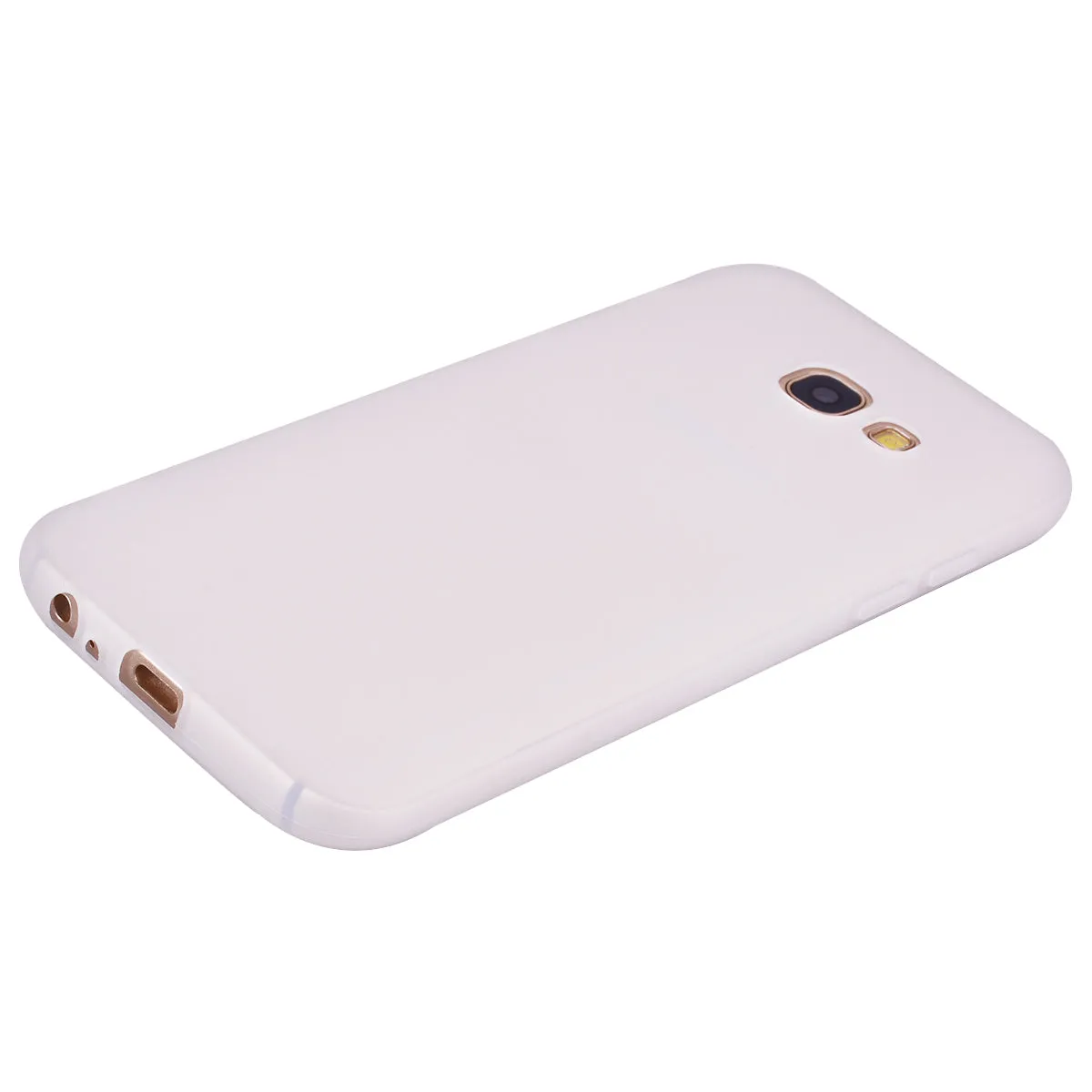 for Samsung A5 2017 Cute Candy Color Matte TPU Anti-scratch Non-slip Protective Cover Back Case white