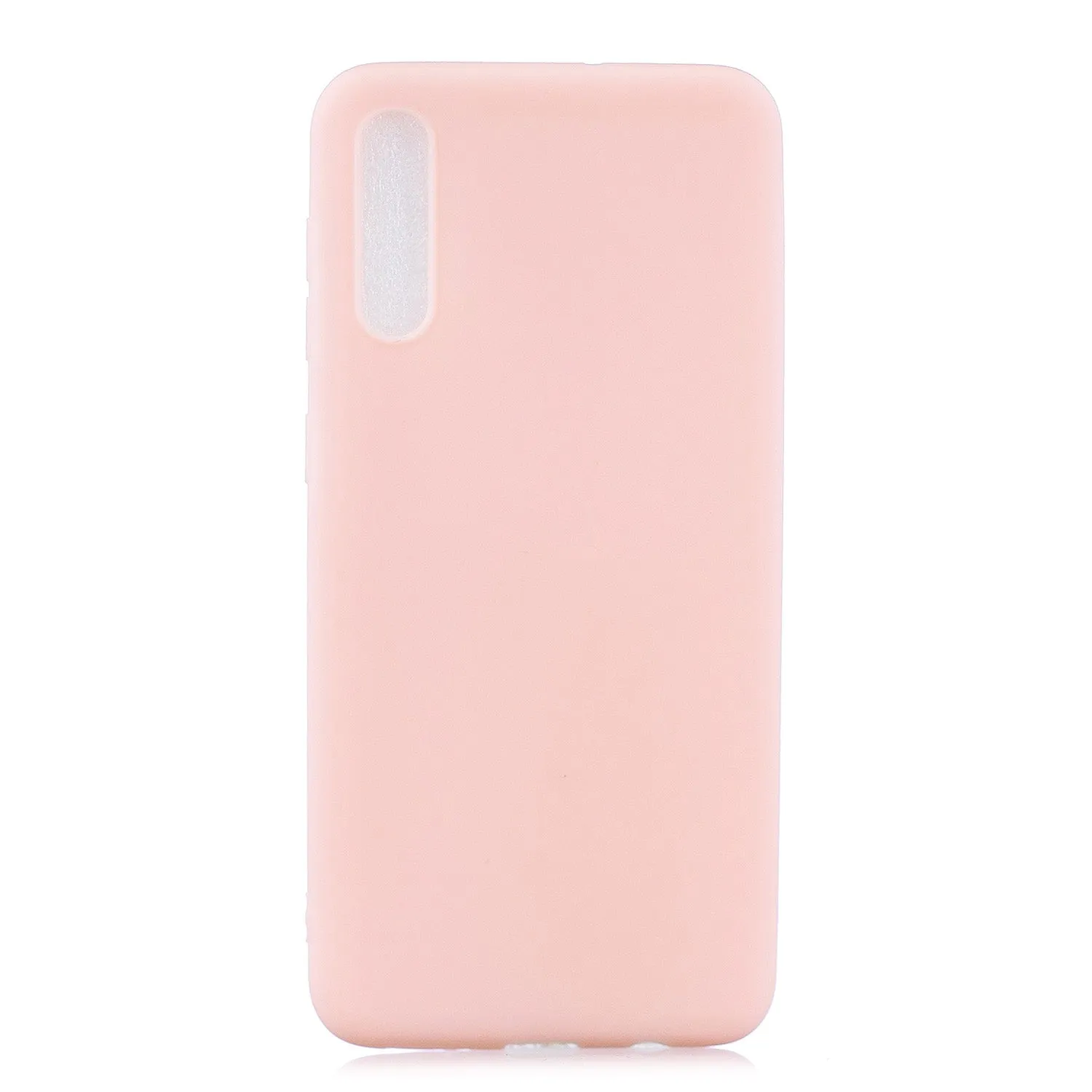 For Samsung A50 Lovely Candy Color Matte TPU Anti-scratch Non-slip Protective Cover Back Case yellow