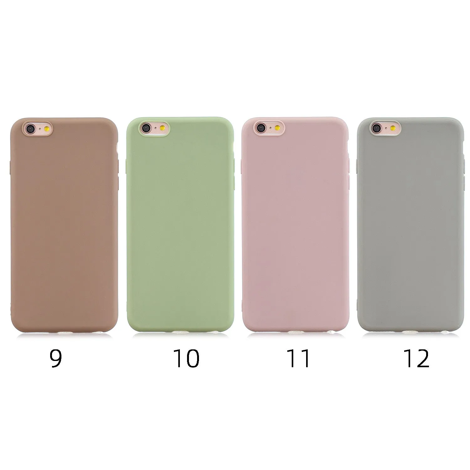 For Samsung A6 2018 Lovely Candy Color Matte TPU Anti-scratch Non-slip Protective Cover Back Case 12
