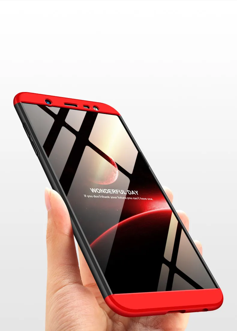 For Samsung J8 2018 360 Degree Protective Case Ultra Thin Hard Back Cover