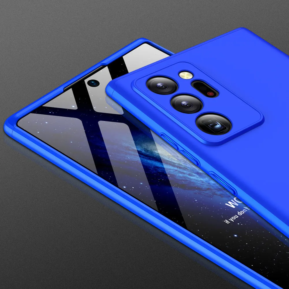 For Samsung Note 20/Note 20 Ultra/M31S Mobile Phone Cover 360 Degree Full Protection Phone Case blue