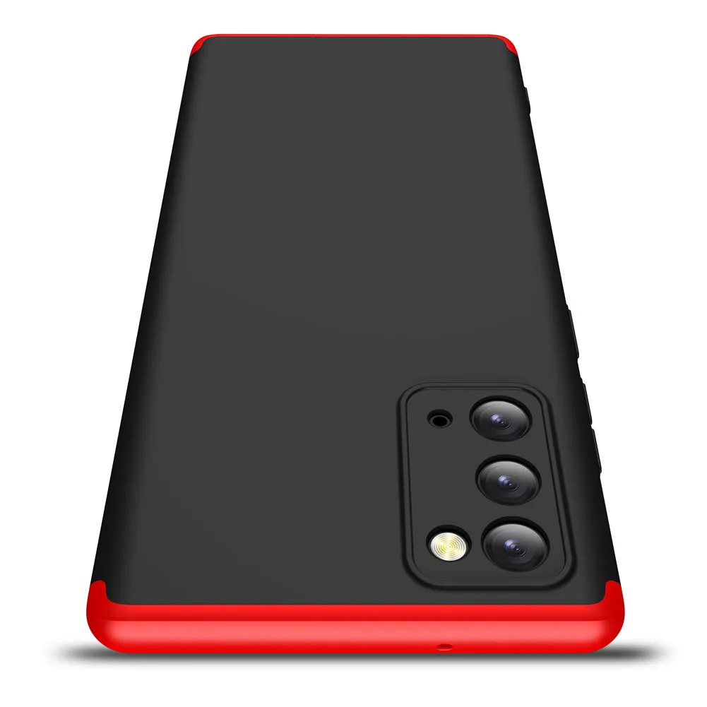 For Samsung Note 20/Note 20 Ultra/M31S Mobile Phone Cover 360 Degree Full Protection Phone Case Red black red