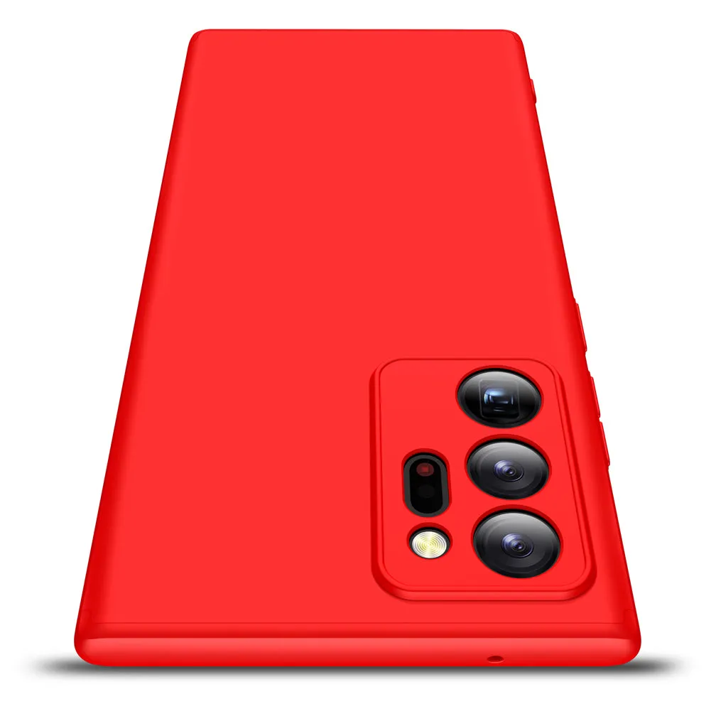 For Samsung Note 20/Note 20 Ultra/M31S Mobile Phone Cover 360 Degree Full Protection Phone Case red