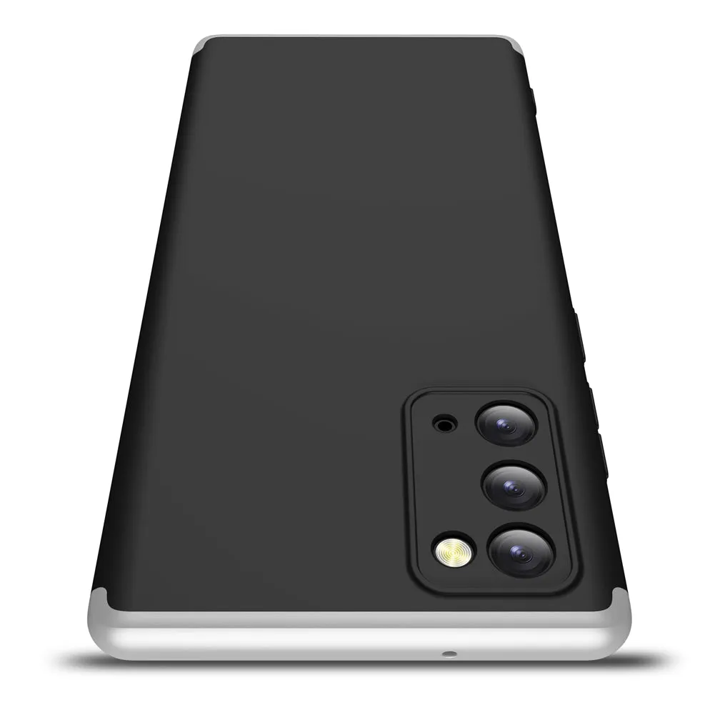 For Samsung Note 20/Note 20 Ultra/M31S Mobile Phone Cover 360 Degree Full Protection Phone Case Silver black silver