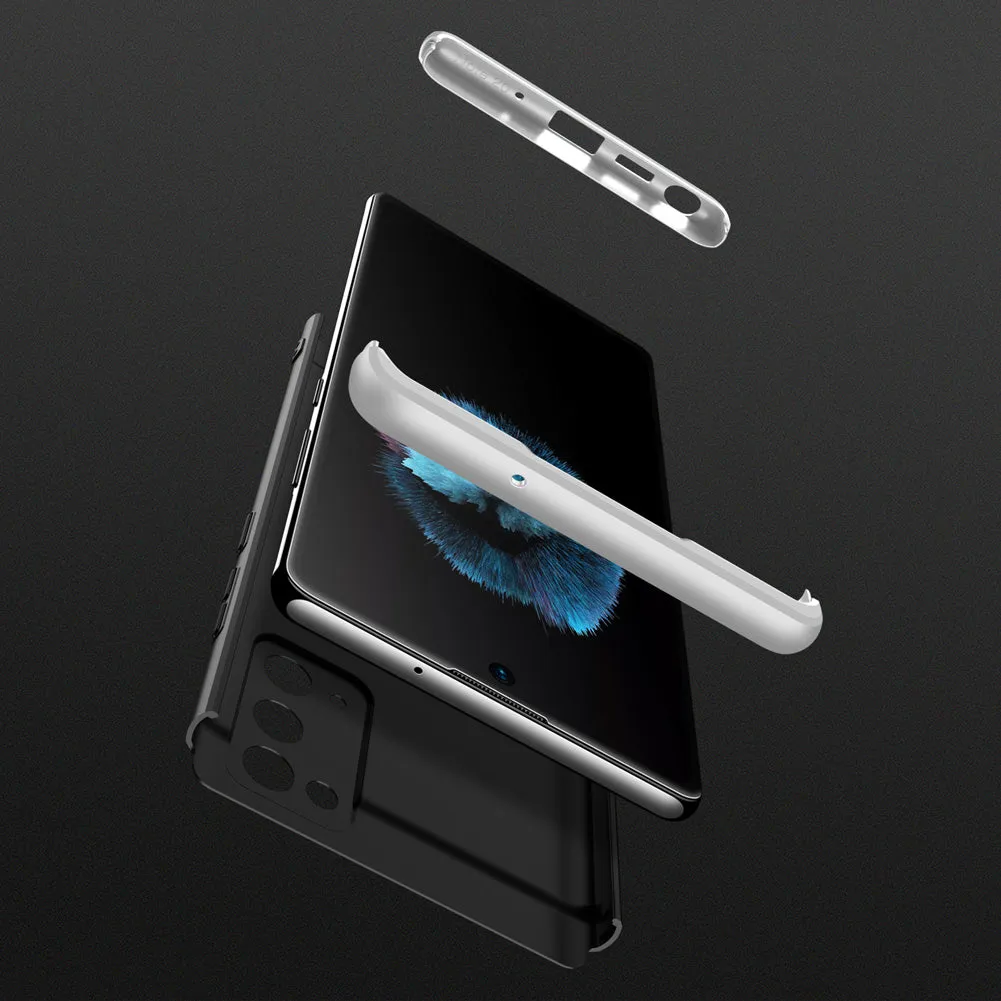 For Samsung Note 20/Note 20 Ultra/M31S Mobile Phone Cover 360 Degree Full Protection Phone Case Silver black silver