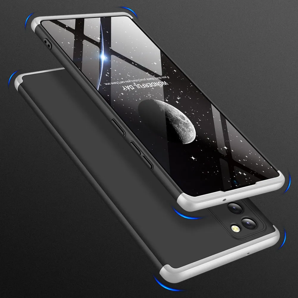 For Samsung Note 20/Note 20 Ultra/M31S Mobile Phone Cover 360 Degree Full Protection Phone Case Silver black silver