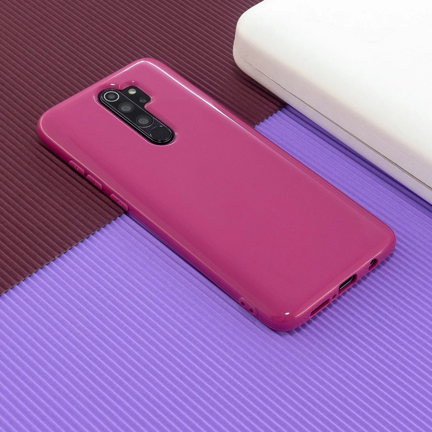 for VIVO Reno Ace/X2 PRO/ A9 2020/A5 2020 Thicken 2.0mm TPU Back Cover Cellphone Case Shell rose Red