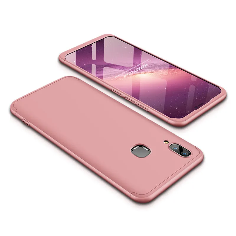 For VIVO V9/Y85/Z1 Slim 3 in 1 Hybrid Hard Case Full Body 360 Degree Protection Back Cover blue