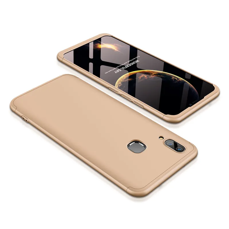 For VIVO V9/Y85/Z1 Slim 3 in 1 Hybrid Hard Case Full Body 360 Degree Protection Back Cover blue