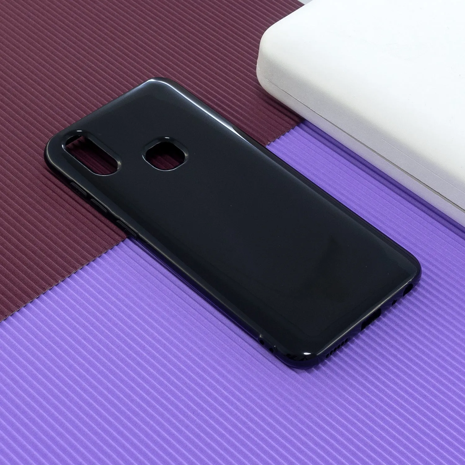 for VIVO Y17/Y3 / Y91/Y95/Y93 Thicken 2.0mm TPU Back Cover Cellphone Case Shell black