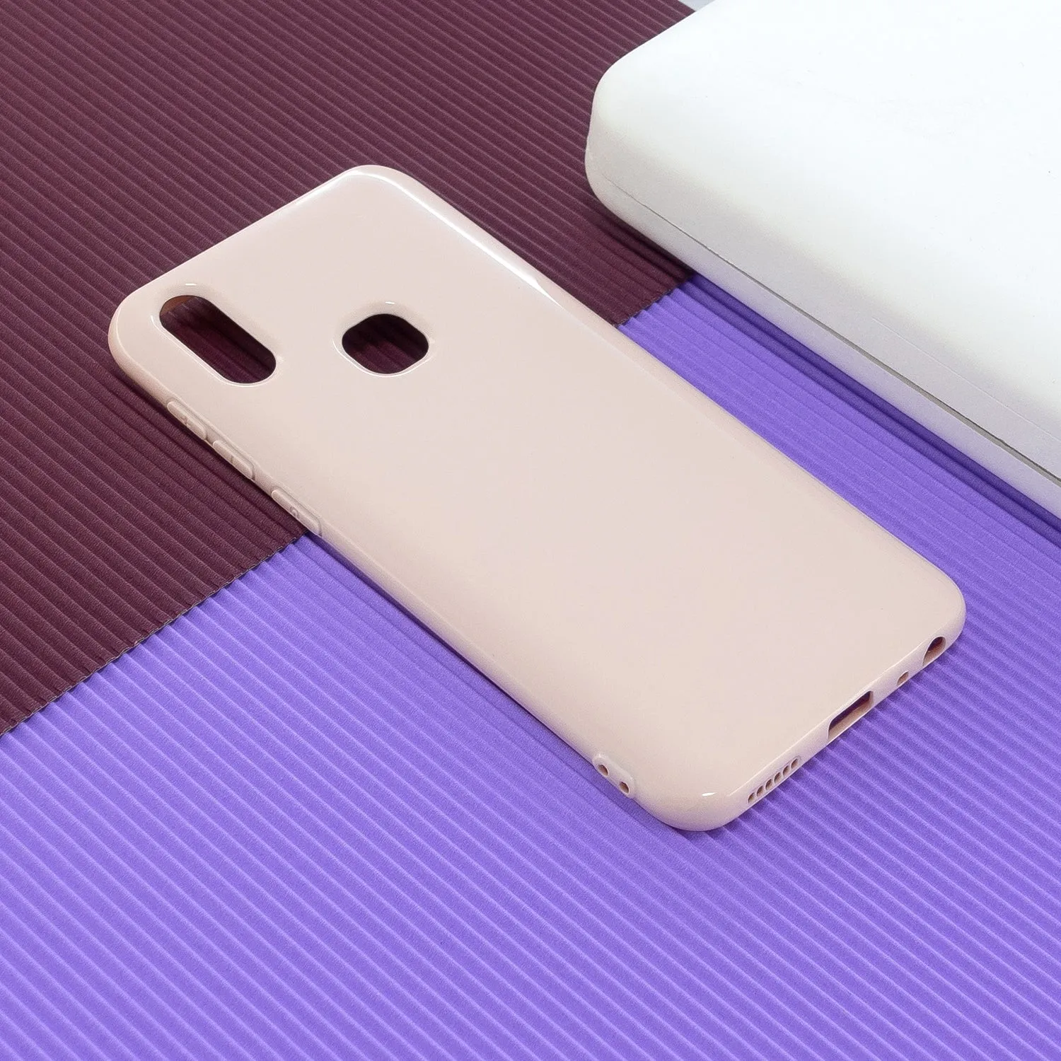 for VIVO Y17/Y3 / Y91/Y95/Y93 Thicken 2.0mm TPU Back Cover Cellphone Case Shell light pink