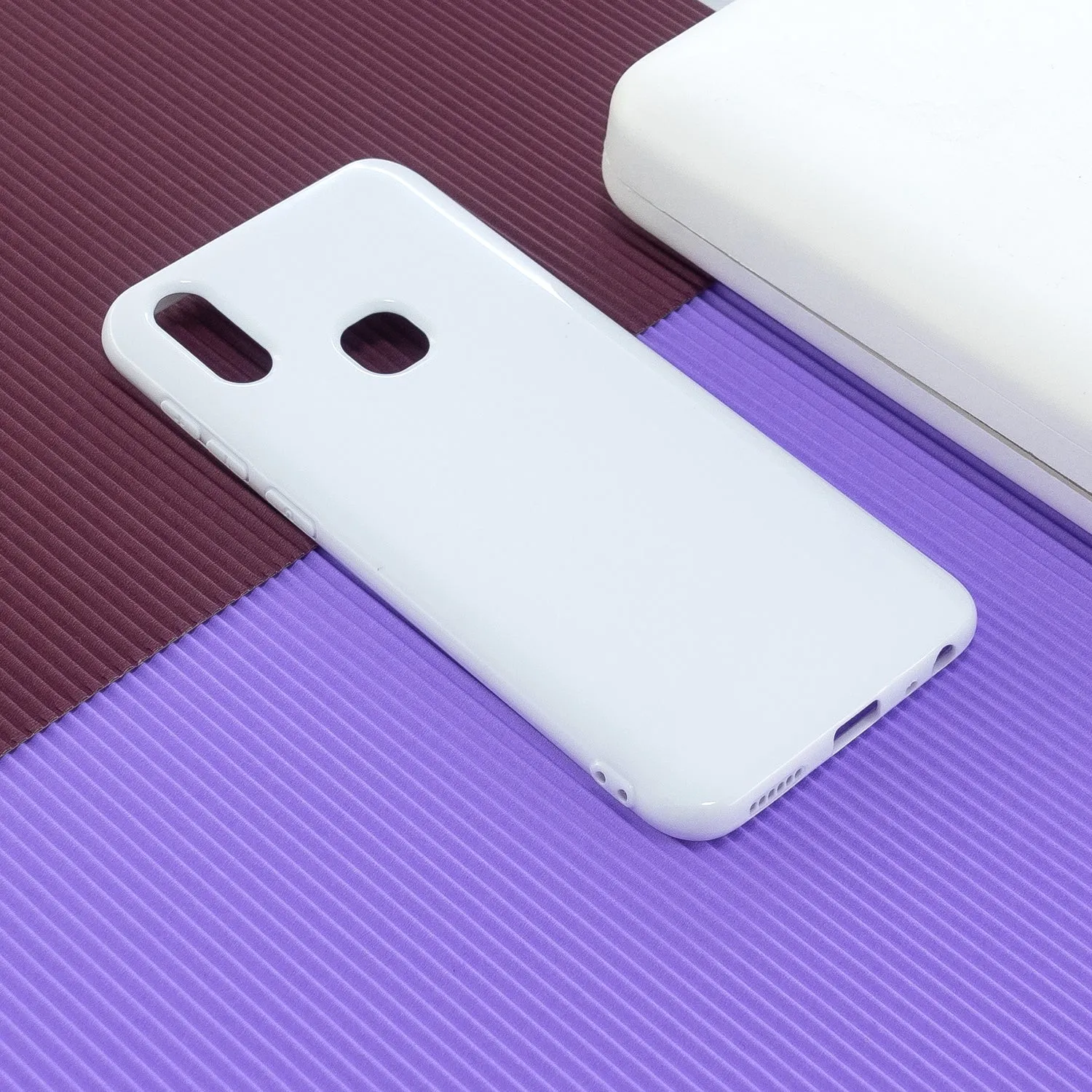 for VIVO Y17/Y3 / Y91/Y95/Y93 Thicken 2.0mm TPU Back Cover Cellphone Case Shell white