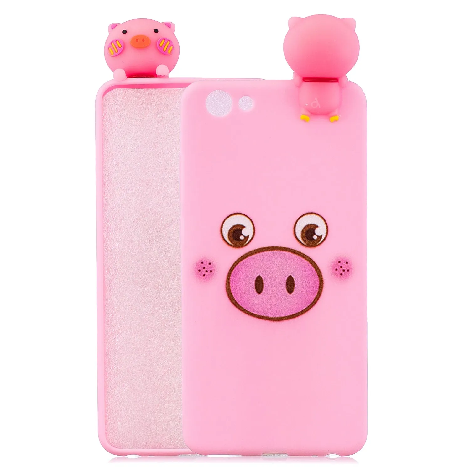 For VIVO Y71 3D Cute Coloured Painted Animal TPU Anti-scratch Non-slip Protective Cover Back Case Music unicorn