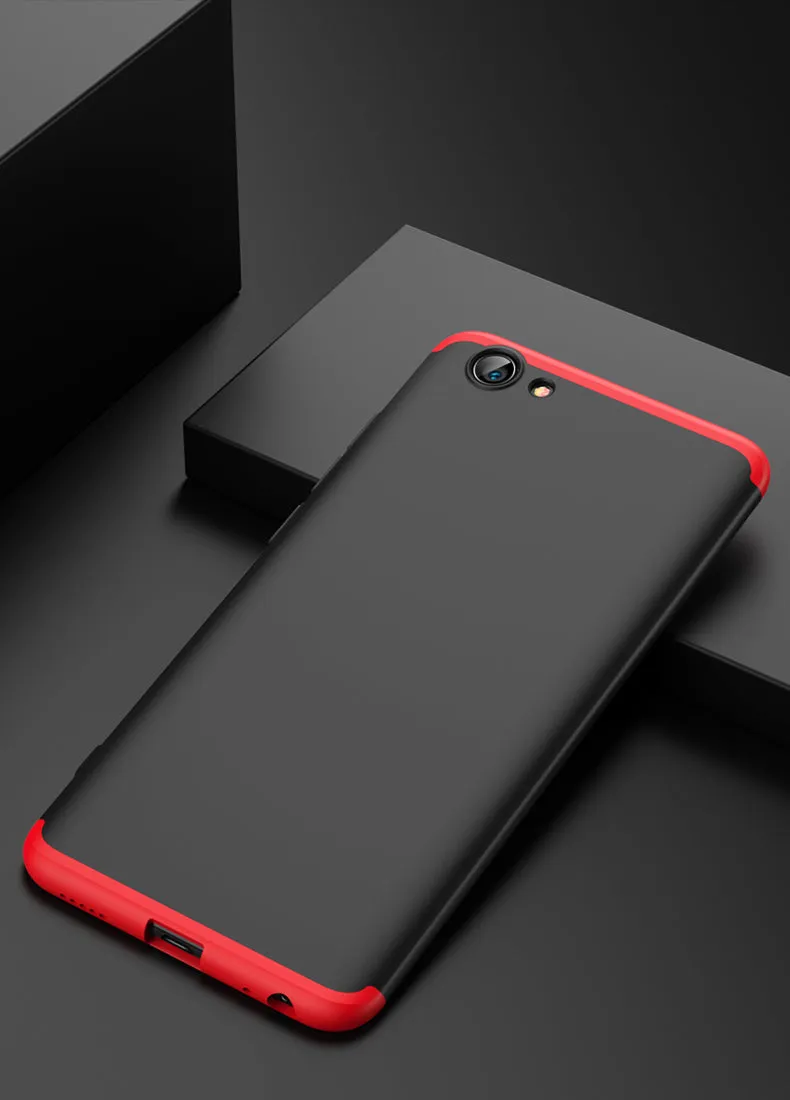 For VIVO Y71 Slim 3 in 1 Hybrid Hard Case Full Body 360 Degree Protection Back Cover Gold