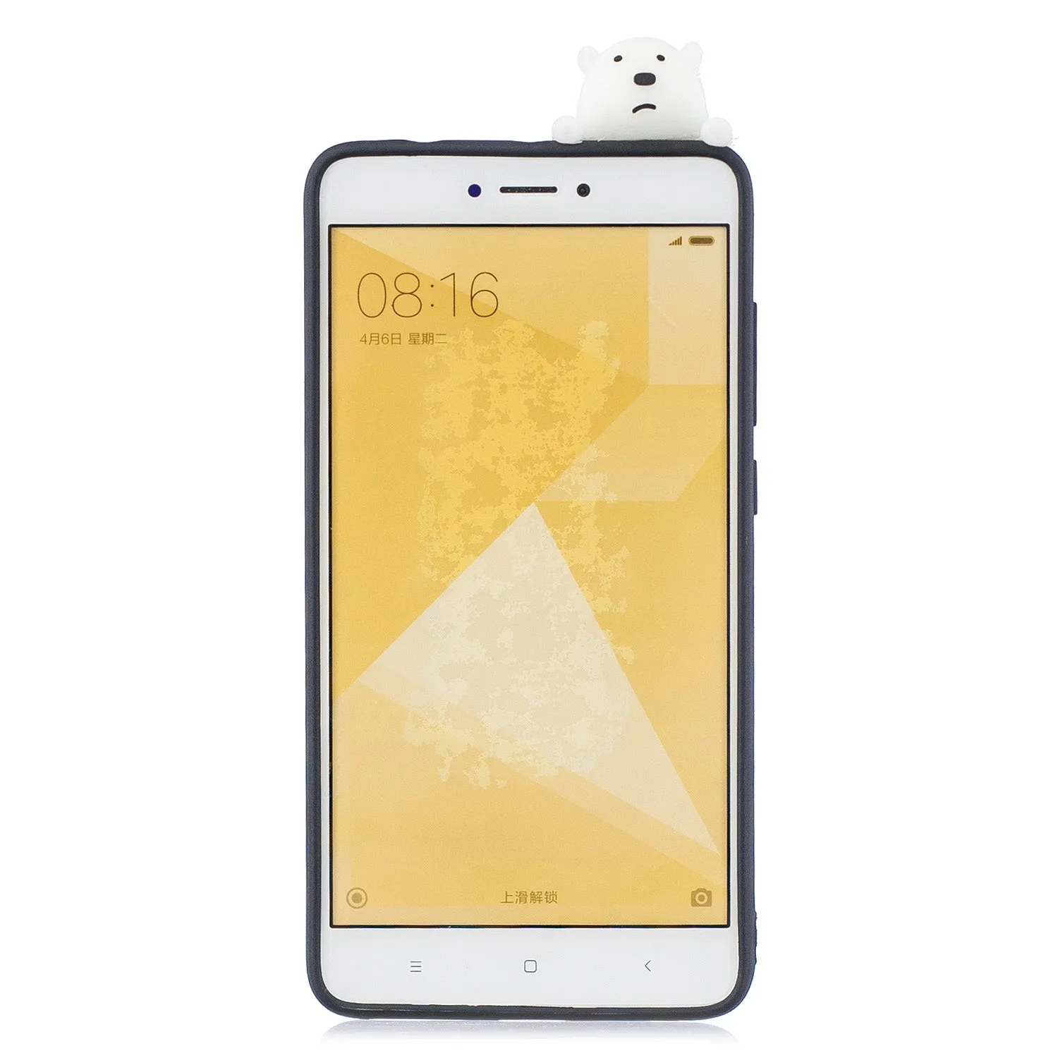 For XIAOMI Redmi NOTE 4X/NOTE 4 3D Cute Coloured Painted Animal TPU Anti-scratch Non-slip Protective Cover Back Case black