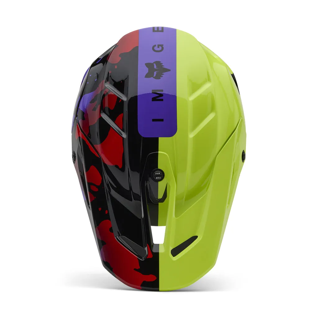 Fox - 2025 V3 Flo Yellow Throttle Helmet